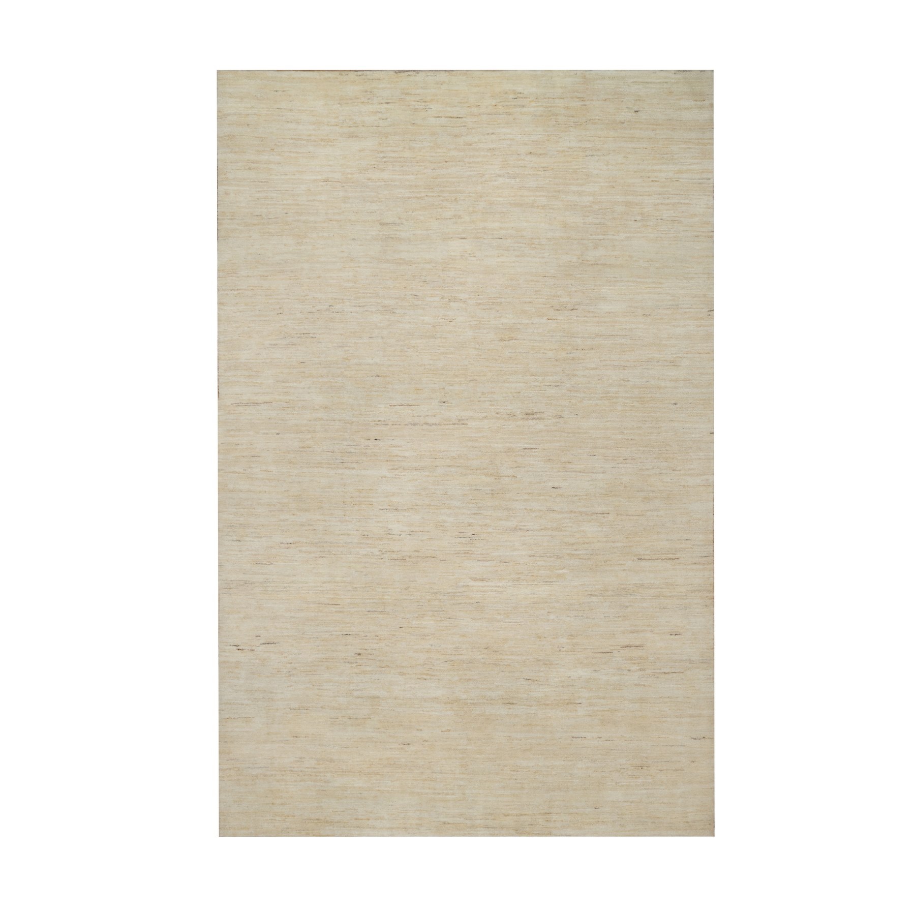 Swan White, Modern, Plain Design, Lori Buft Gabbeh, Thick and Plush, Pure Wool, Hand Knotted, Oriental Rug
